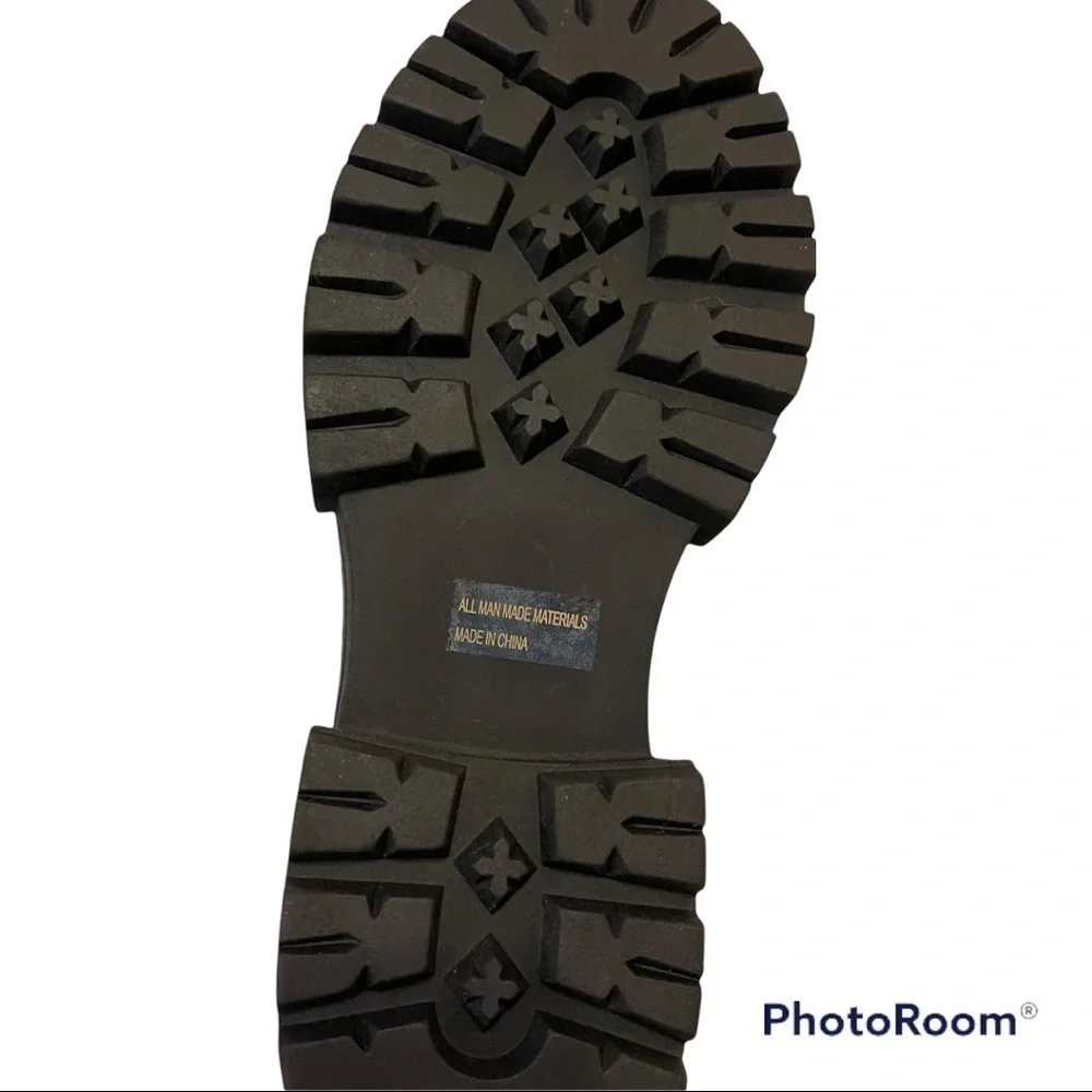 DOLCE VITA Flume Snakeskin Combat Boots - Picture 8 of 9